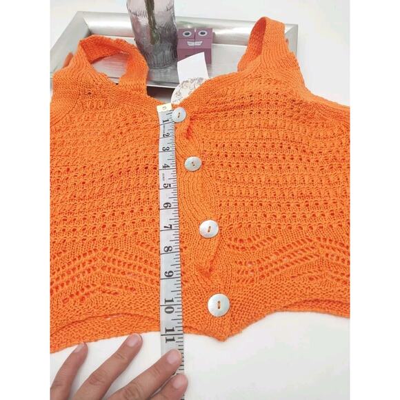 Jolie & Joy Knit Crochet Tank Top and Short Set Swim Cover Stripe Size 1X - Picture 4 of 13